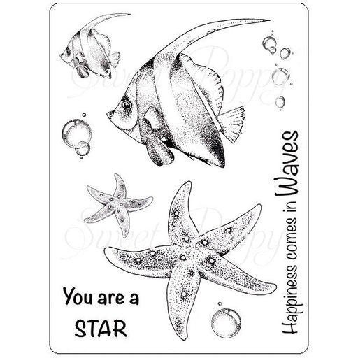 .SWEET POPPY STAMP A6 DEEPSEA - SPSTMP-DEEPSEA