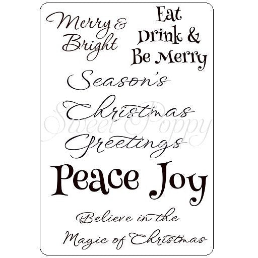 SWEET POPPY STAMP A6 EATDRINK - SPSTMPA6-EATDRINK