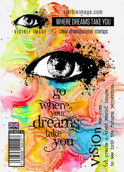 VISIBLE IMAGE PHOTOPOLYMER STAMPS WHERE DREAMS TAKE YOU - VIS-WDT-01
