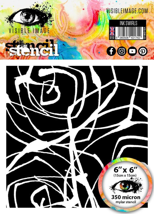 VISIBLE IMAGE STENCIL INK SWIRLS - VIS-ISW-03