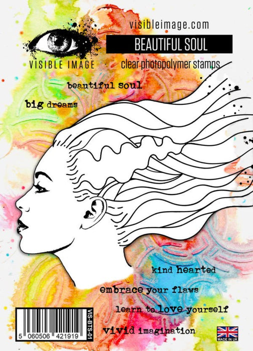 VISIBLE IMAGE PHOTOPOLYMER STAMP BEAUTIFUL SOUL - VIS-BTS-01