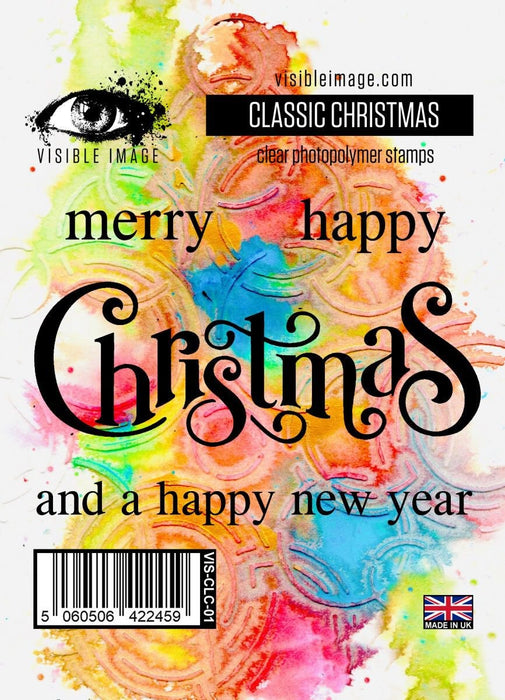 VISIBLE IMAGE PHOTOPOLYMER STAMP CLASSIC CHRISTMAS - VIS-CLC-01