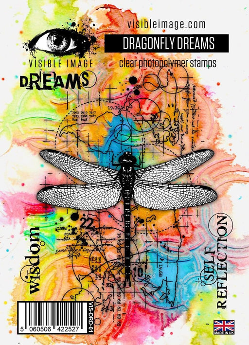 VISIBLE IMAGE PHOTOPOLYMER STAMP DRAGONFLY DREAMS - VIS-DRD-01