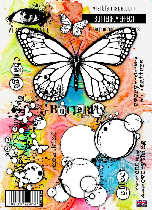 VISIBLE IMAGE PHOTOPOLYMER STAMP BUTTERFLY EFFECT - VIS-BEF-01