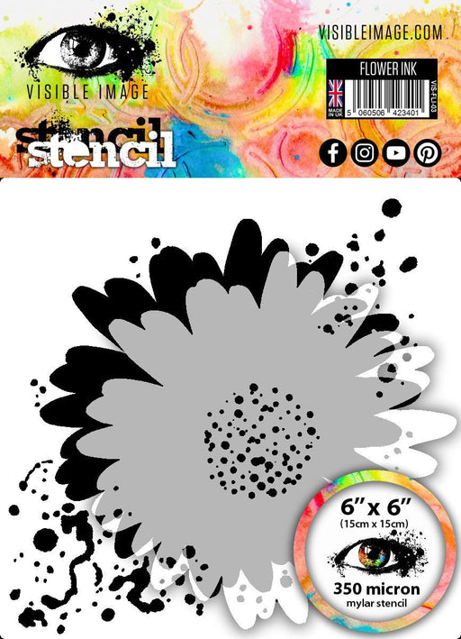 VISIBLE IMAGE STENCIL FLOWER INK - VIS-FLI-03