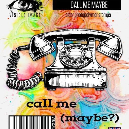 VISIBLE IMAGE PHOTOPOLYMER STAMP CALL MAYBE - VIS-CAL-01