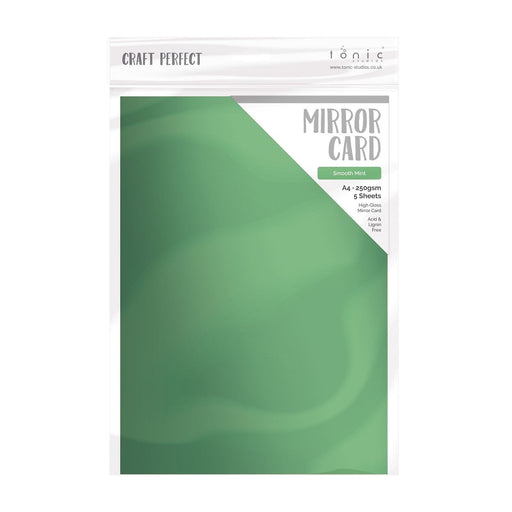 TONIC CRAFT PERFECT A4 MIRROR CARD 5PK SMOOTH MINT - 9450E
