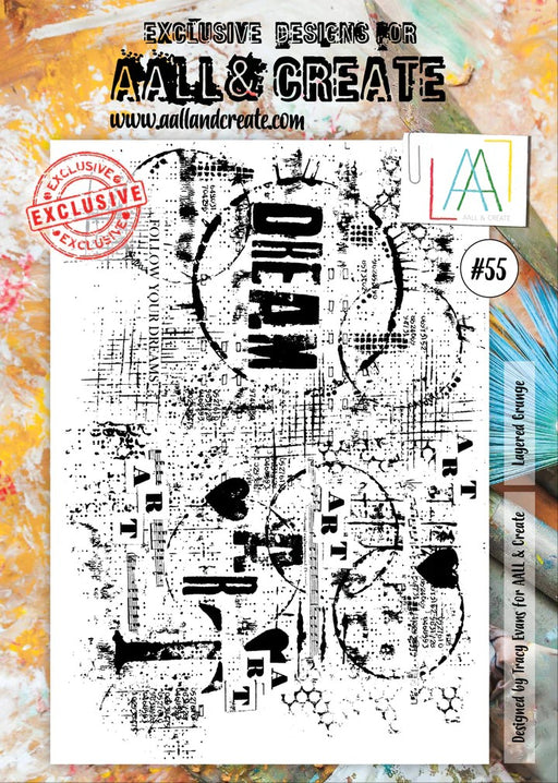 AALL & CREATE A4 CLEAR STAMP #55 - #55