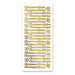 SELF ADHESIVE STICKERSCHRISTMAS WISHES GOLD -XL594U-01