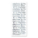 SELF ADHESIVE STICKERS HAPPY CHRISTMAS SILVER -XL750U-02