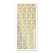 SELF ADHESIVE STICKERS DECO FLOWER CORNERS GOLD -XL816U-01