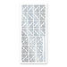 SELF ADHESIVE STICKERS DECO FLOWER CORNERS SILVER -XL816U-02
