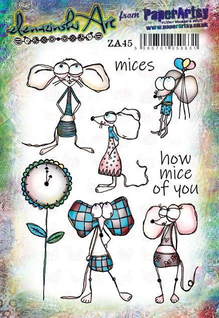 PAPER ARTSY ZINSKI ART SET STAMP SET 45 - ZA45