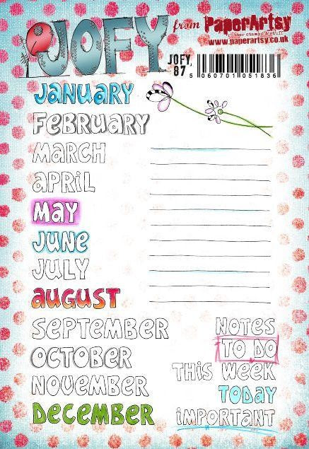 PAPER ARTSY JOFY STAMP SET 87 - JOFY87