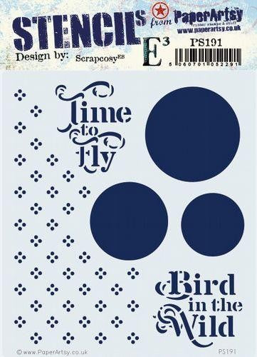 PAPER ARTSY STENCIL BY SCRAPCOSY 191 - PS191