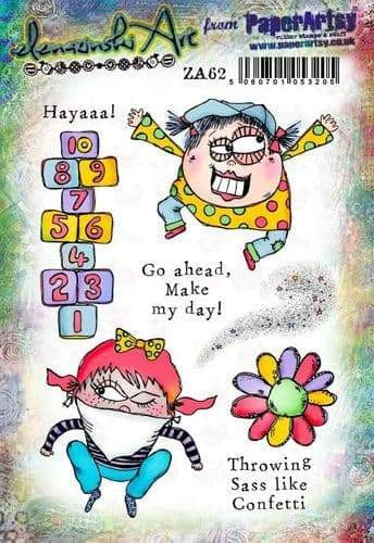 PAPER ARTSY ZINSKI ART SET STAMP SET 62 - ZA62