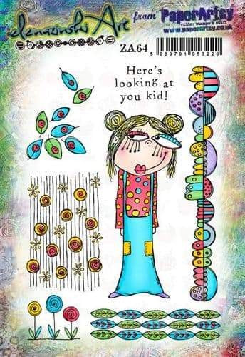 PAPER ARTSY ZINSKI ART SET STAMP SET 64 - ZA64