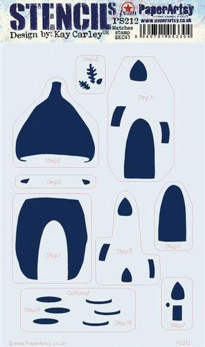 PAPER ARTSY STENCIL BY KAY CARLEY PS212 - PS212