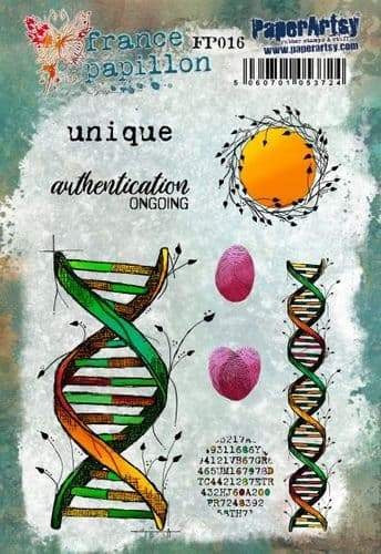 PAPER ARTSY FRANCE PAPILLION SET STAMP SET 16 - FP016