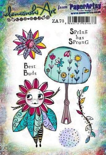 PAPER ARTSY ZINSKI ART SET STAMP SET 70 - ZA70