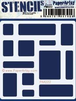 PAPER ARTSY MINI STENCIL BY HOT PICKS 022 - PM022