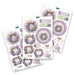 KATY SUE DIE CUTS DECO SELF ADHESIVE STICKERSUPAGE - LAVENDER WREATH -DCD723