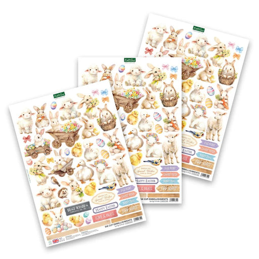 KATY SUE DIE CUTS DECO SPRING ANIMALS - 12DEC016SA