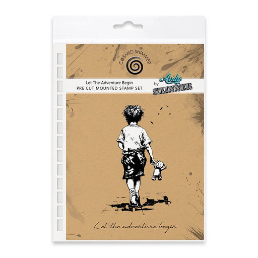 LET THE ADVENTURE BEGIN PRE CUT RUBBER STAMP SET BY ANDY SKINNER - 07-0073-AS
