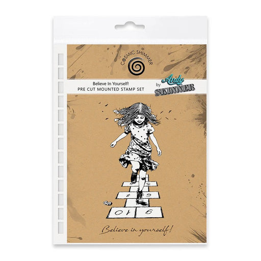 BELIEVE IN YOURSELF! PRE CUT RUBBER STAMP SET BY ANDY SKINNER- 07-0076-AS