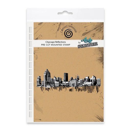 CITYSCAPE REFLECTIONS PRE CUT RUBBER STAMP SET BY ANDY SKINNER- 07-0053-AS