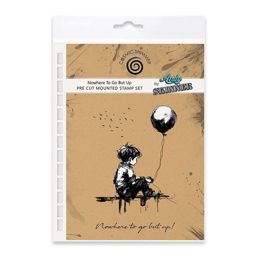 NOWHERE TO GO BUT UP PRE CUT RUBBER STAMP SET BY ANDY SKINNER - 07-0059-AS