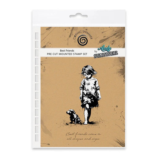 BEST FRIENDS PRE CUT RUBBER STAMP SET BY ANDY SKINNER - 07-0062-AS