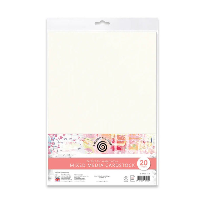 MIXED MEDIA CARDSTOCK 350GSM A4 PACK OF 20 - 03-MMC350-A4-20