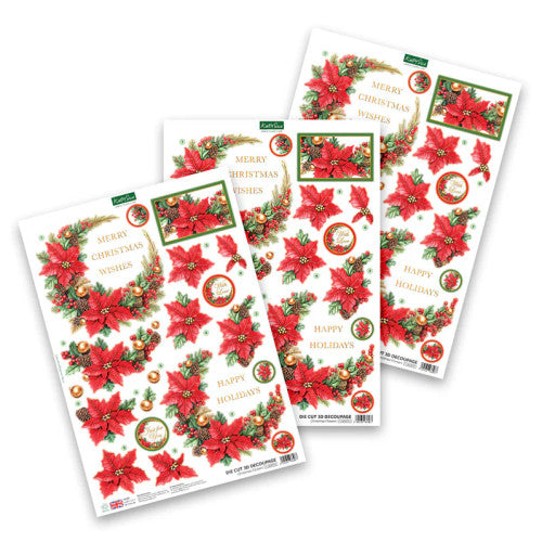 KATY SUE DIE CUTS DECO  – CHRISTMAS FLOWERS -DCD731
