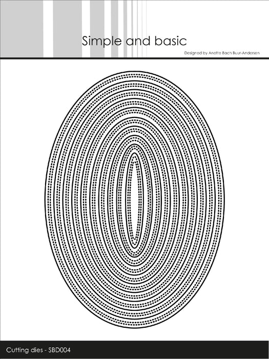 SIMPLE AND BASIC DIE DOUBLE PIERCED OVAL - SBD004