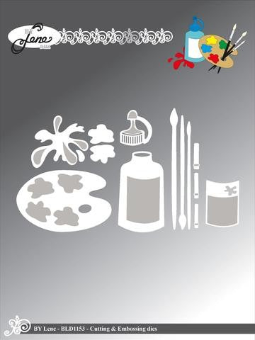 DIXICRAFT LENE DIES PALETTE AND BRUSHES - BLD1153