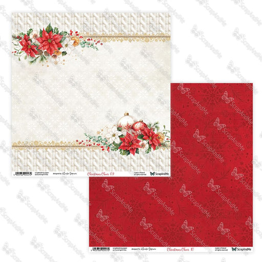SCRAP AND ME CHRISTMAS CHEER 12 X 12 PAPER 09 - SAM-CC-09