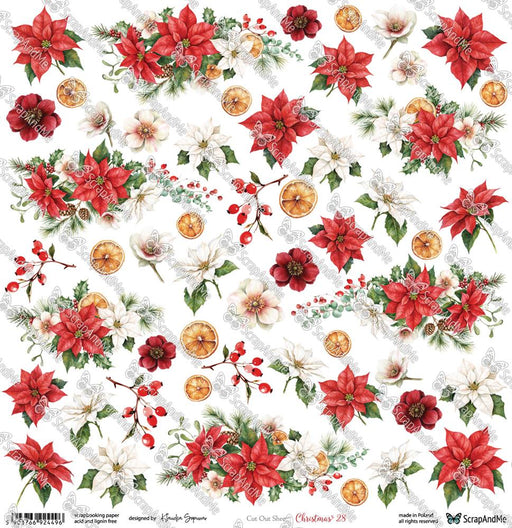 SCRAP AND ME CHRISTMAS CHEER 12 X 12 PAPER NO28 - SAM-CH-28