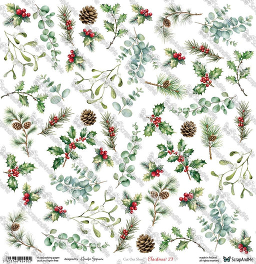SCRAP AND ME CHRISTMAS CHEER 12 X 12 PAPER NO29 - SAM-CH-29