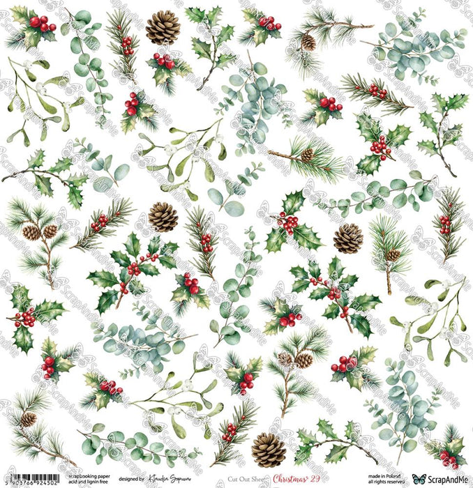 SCRAP AND ME CHRISTMAS CHEER 12 X 12 PAPER NO29 - SAM-CH-29
