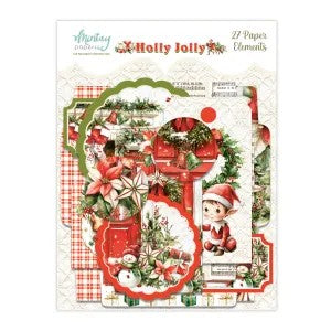 MINTAY BY KAROLA DIE CUTS ELEMENTS HOLLY JOLLY- MT-HOL-LSCE