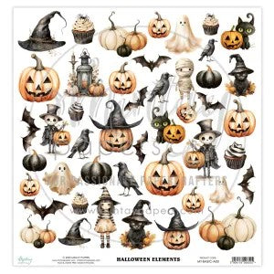 MINTAY BY KAROLA 12 X 12 PAPER  HOLLOWEEN ELEMENTS - MT-BASIC-A03