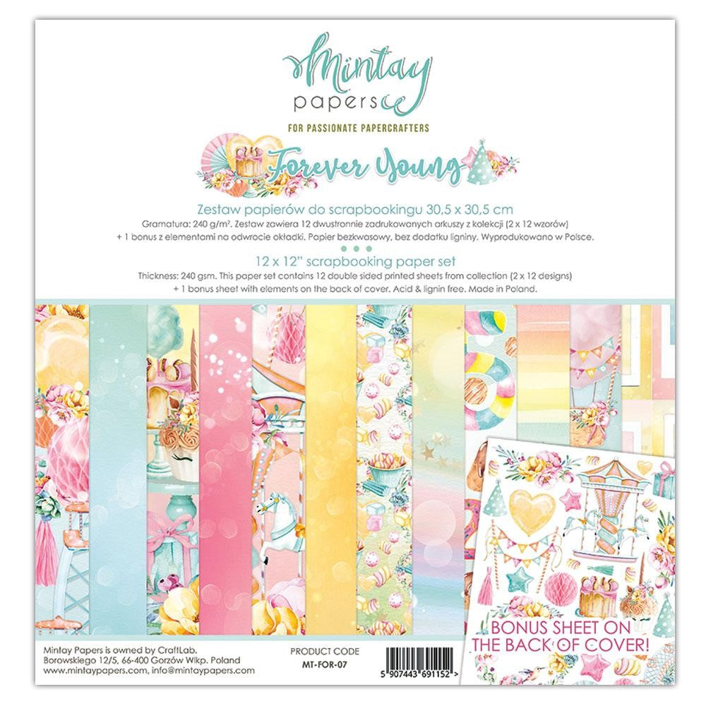 MINTAY BY KAROLA 12 X 12 PAPER PAD FOREVER YOUNG - MT-FOR-07