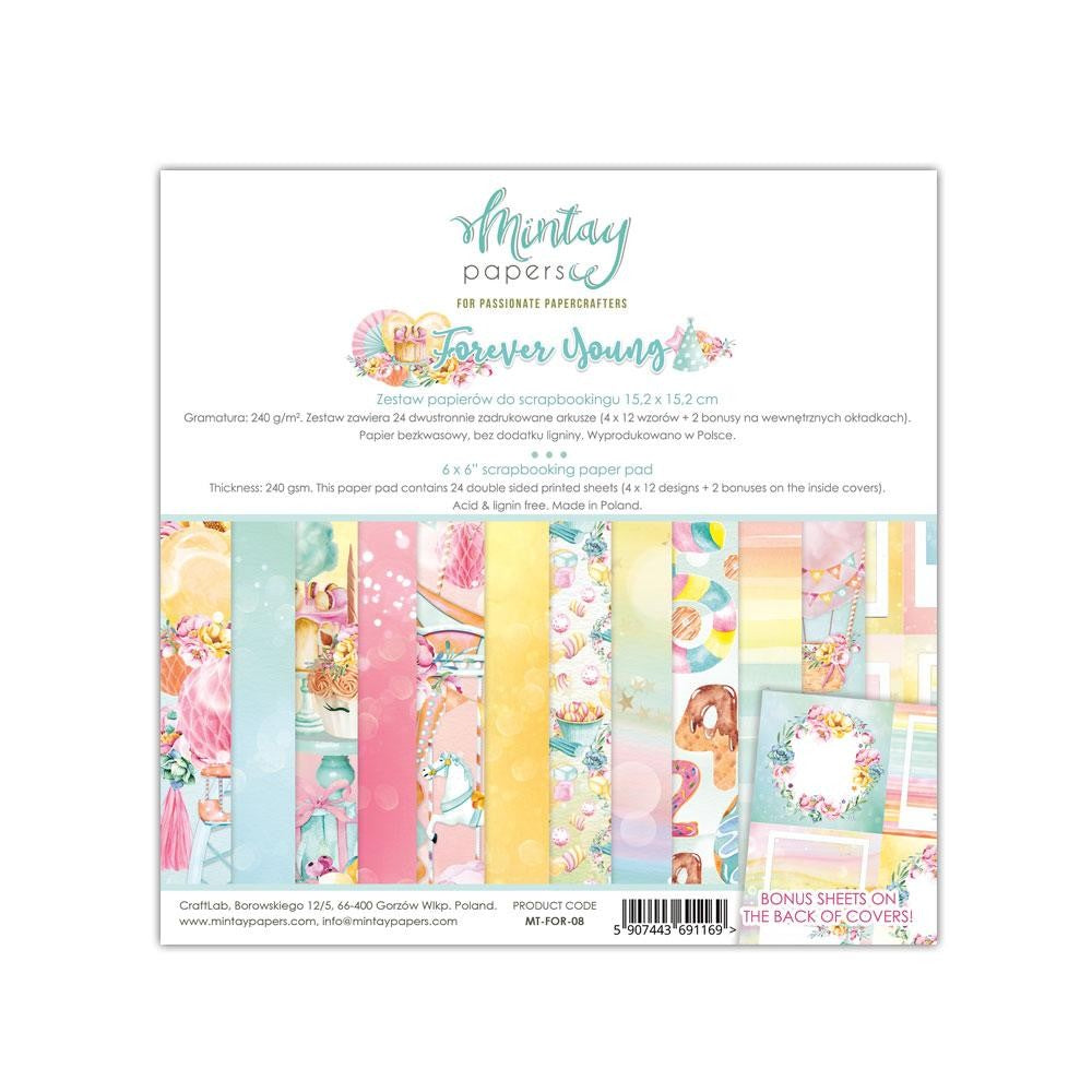 MINTAY BY KAROLA 6X6 PAPER PAD FOREVER YOUNG - MT-FOR-08