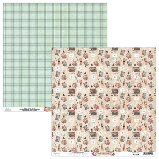 MINTAY BY KAROLA 12 X 12 PAPER - LOVE LETTERS 04 - MT-LET-04