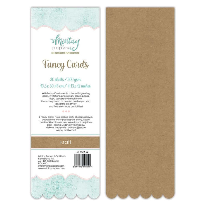 MINTAY BY KAROLA FANCY CARDS 20 SHEETS 02 KRAFT - MT-FANK-02