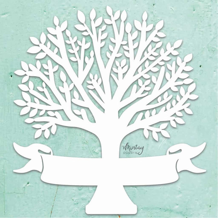 MINTAY BY KAROLA CHIPBOARD FAMILY TREE 12 X 12 - MT-CHIP2-D5