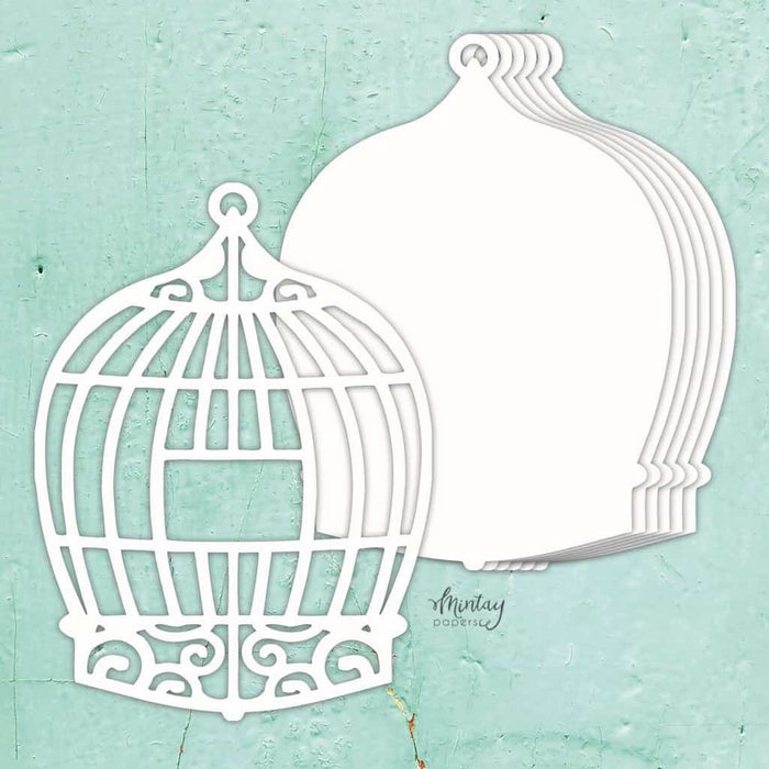MINTAY BY KAROLA CHIPBOARD ALBUM BASE BIRDCAGE 7 PCS - MT-CHIP3-A12