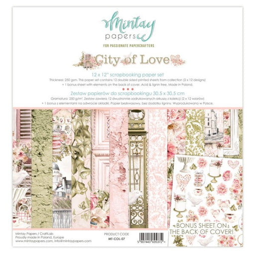 MINTAY BY KAROLA 12 X 12 PAPER PAD CITY OF LOVE - MT-COL-07
