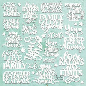 MINTAY BY KAROLA CHIPBOARD 12 X 12 QUOTES - MT-CHIP2-28